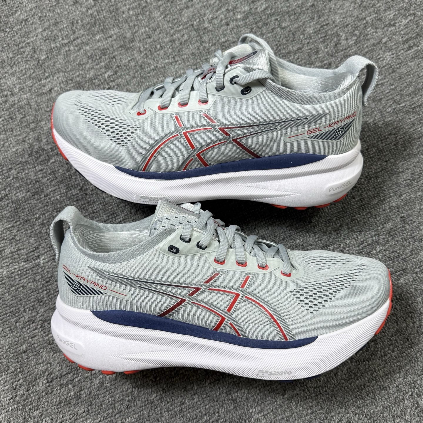 平台顶配版品质[拳头]亚瑟士 Gel-Kayano 31 灰红！尺码 40 40.5 41 42 42.