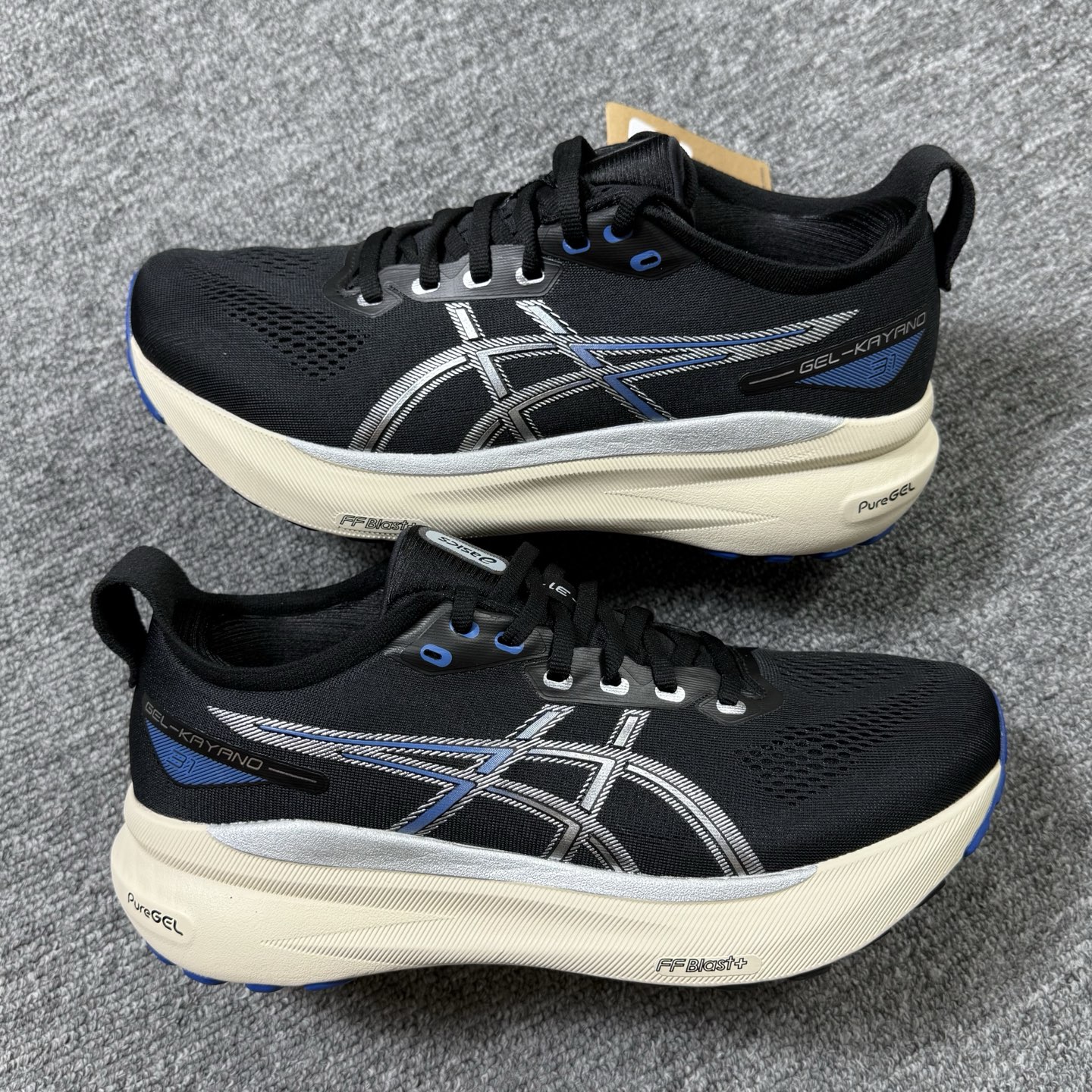 平台顶配版品质[拳头]亚瑟士 Gel-Kayano 31 黑蓝银！尺码 36 37 38 40.5 41