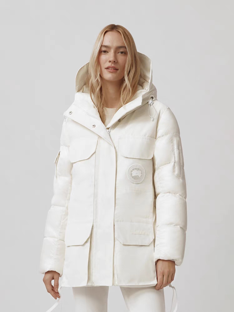 Mejor réplica de diseñador
 Canada Goose Ropa Abrigos y chaquetas Chaqueta de plumón Cortavientos Blanco Universal para hombres y mujeres Plumón pato blanco