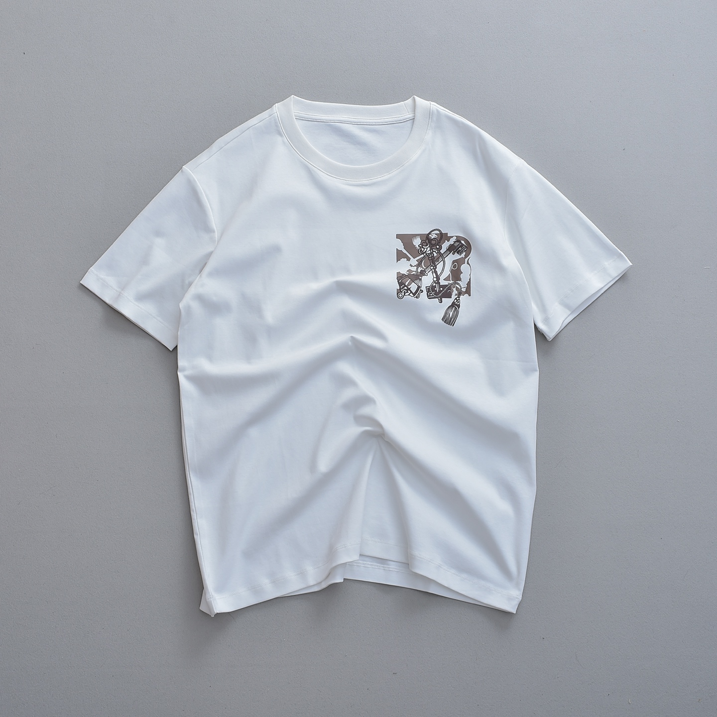 High-Quality Silk T-Shirts with Cotton Prints: Post-Sale Support for Synchronized Network - 图片 1