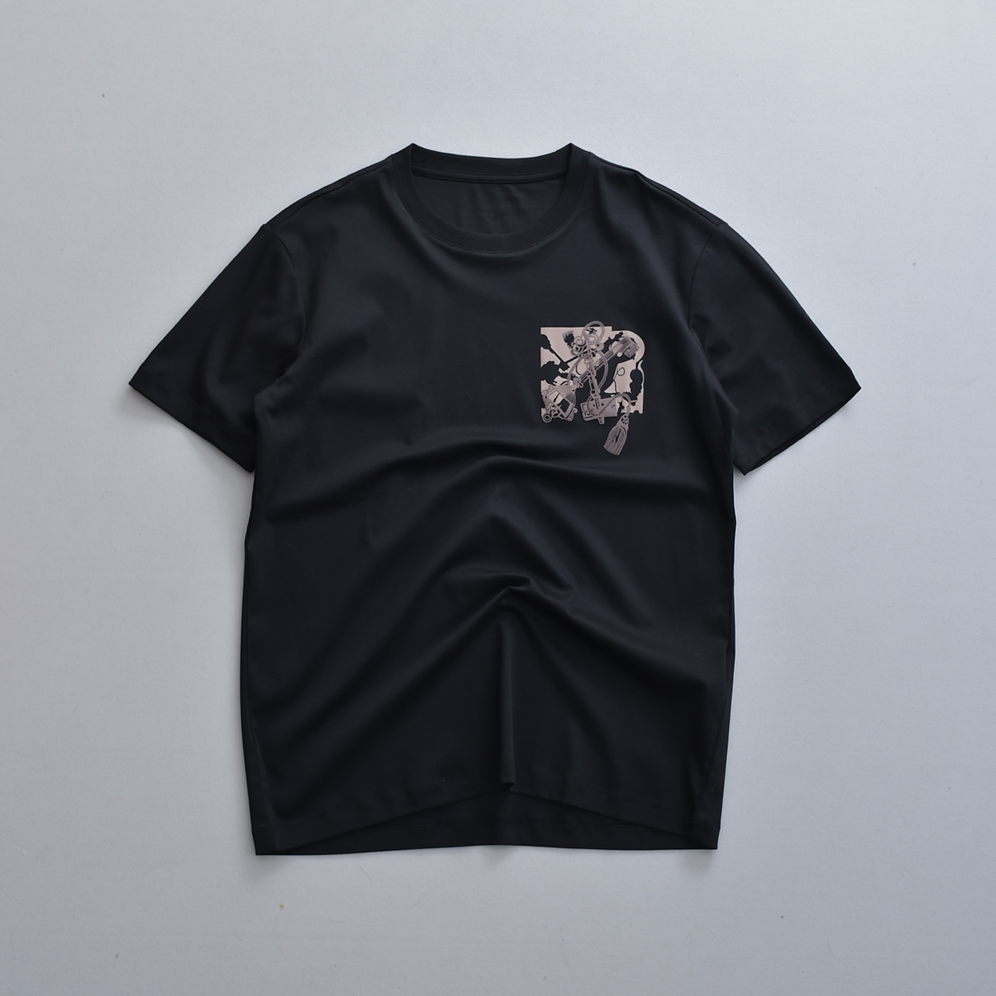 High-Quality Silk T-Shirts with Cotton Prints: Post-Sale Support for Synchronized Network - 图片 2