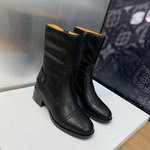Dior Sale
 Long Boots Short Boots Gold Hardware Calfskin Cowhide Genuine Leather Fall/Winter Collection