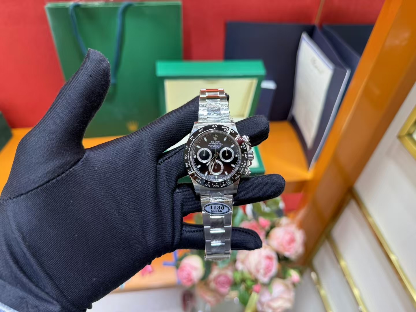 NO:392147,Black Panda Black Steel Di Rolex Universe Chronicle Series 116500LN Black Ceramic Bezel with Black Dial Color Match All Black Jump Color Small Circle All-in-one Picture Details, Rolex19860909颜值担当黑熊猫黑钢迪 劳力士宇宙计时系列116500LN 黑陶瓷表圈搭配黑表盘配色 全黑跳色小圈 一体机 图 认准细节图,,rolex,Watch