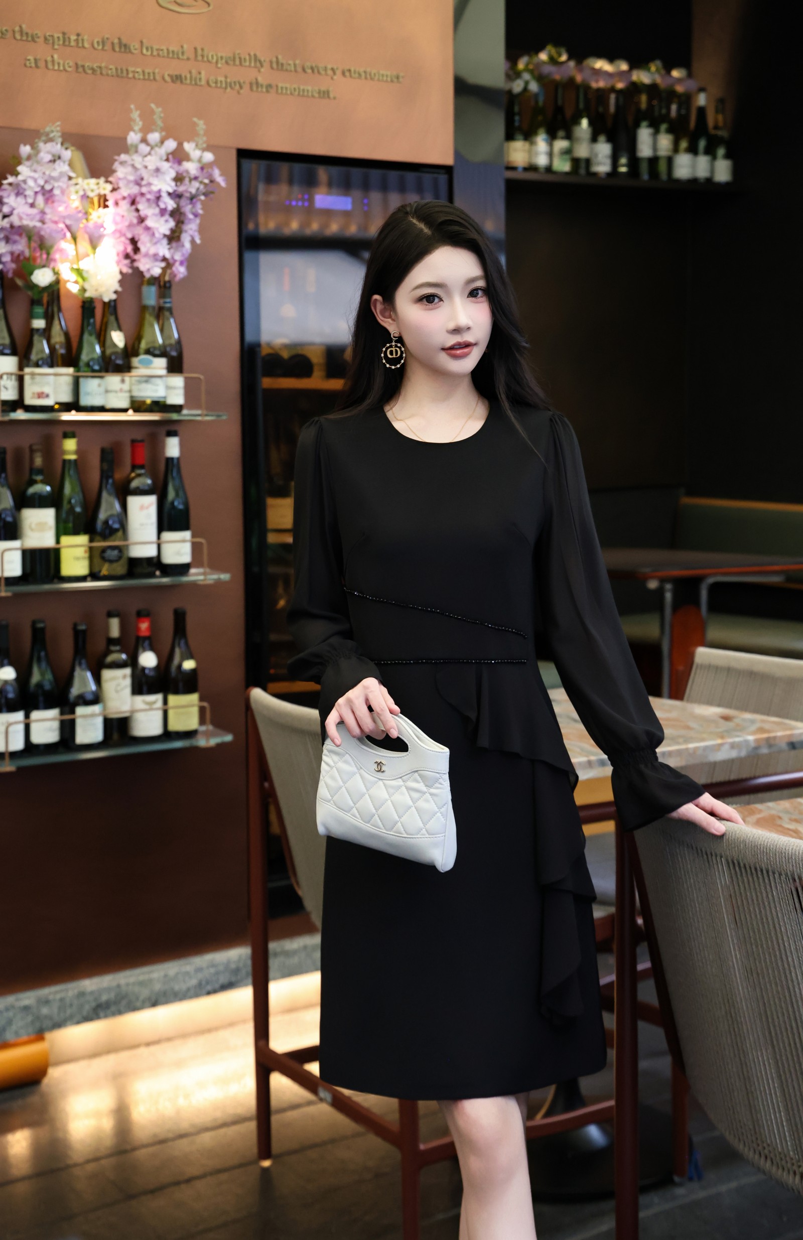 Elegant Chanel-Style Beaded Dress with Ruffle Hem - Chic & Slimming 7 a1756609877051 1887