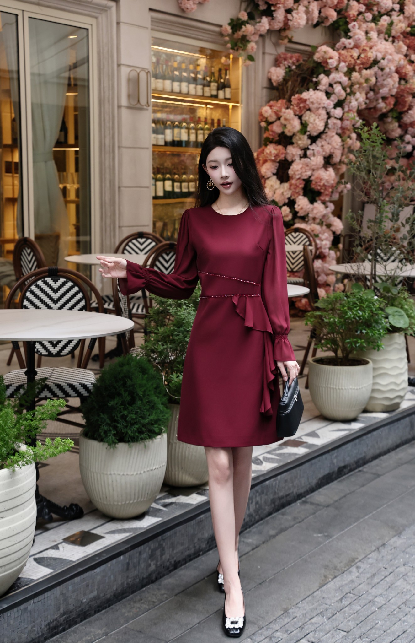 Elegant Chanel-Style Beaded Cocktail Dress with Ruffle Hem - Perfect for Parties 5 a1756610540042 5388
