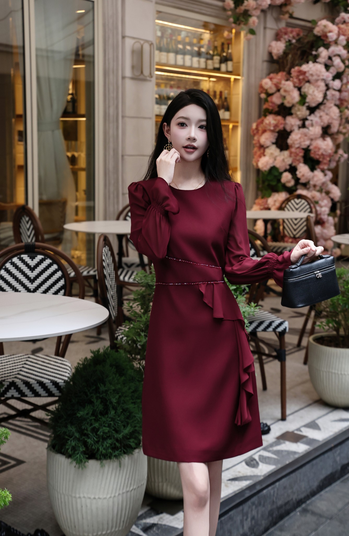 Elegant Chanel-Style Beaded Cocktail Dress with Ruffle Hem - Perfect for Parties 9 a1756610542302 6681