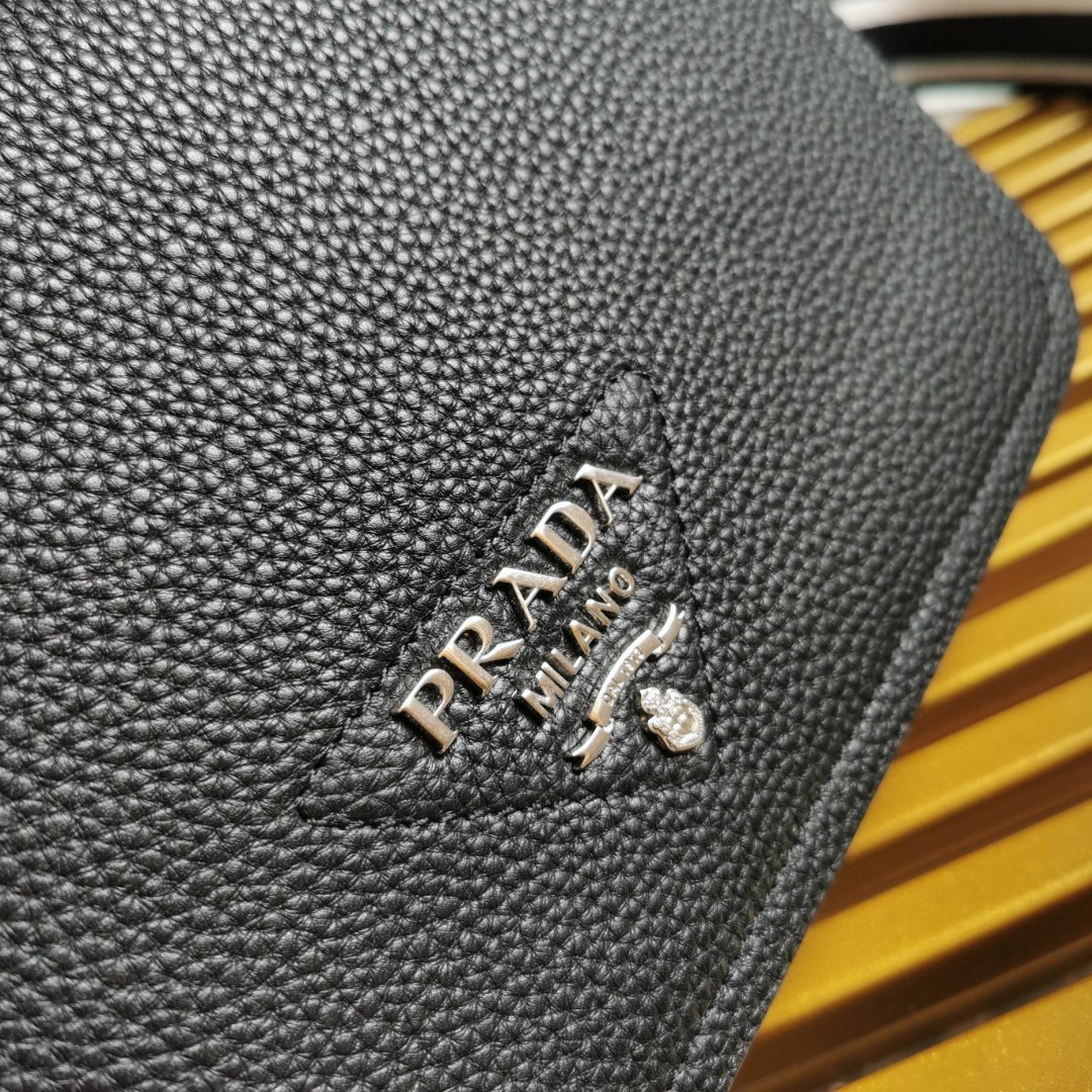 Prada 1BD314 Crossbody Bag with Interchangeable Straps, Leather, Black 7 a1741671829677 2722