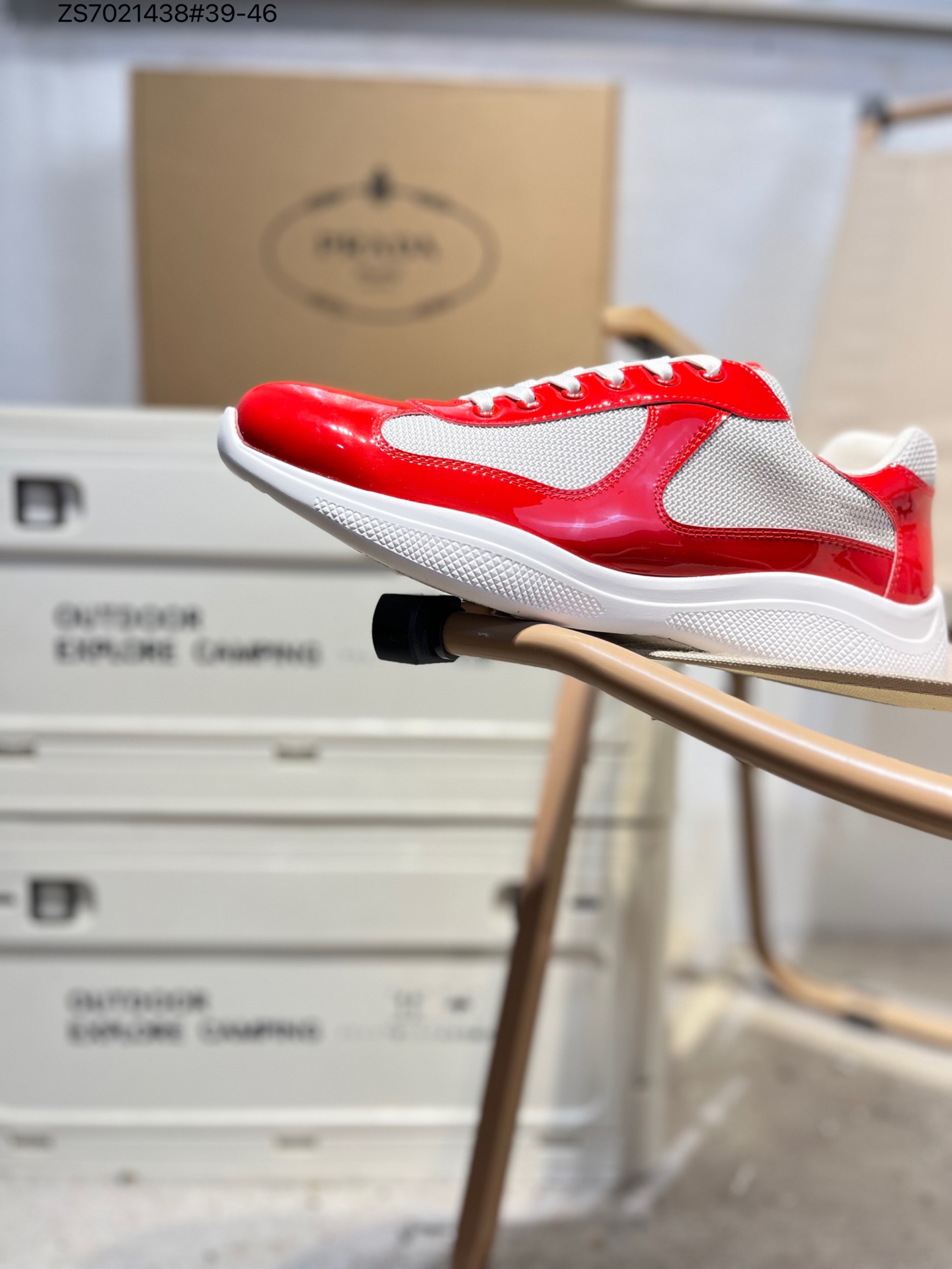 Prada Trainer Sneakers: Italian Leather, Comfort Insole, Original Packaging