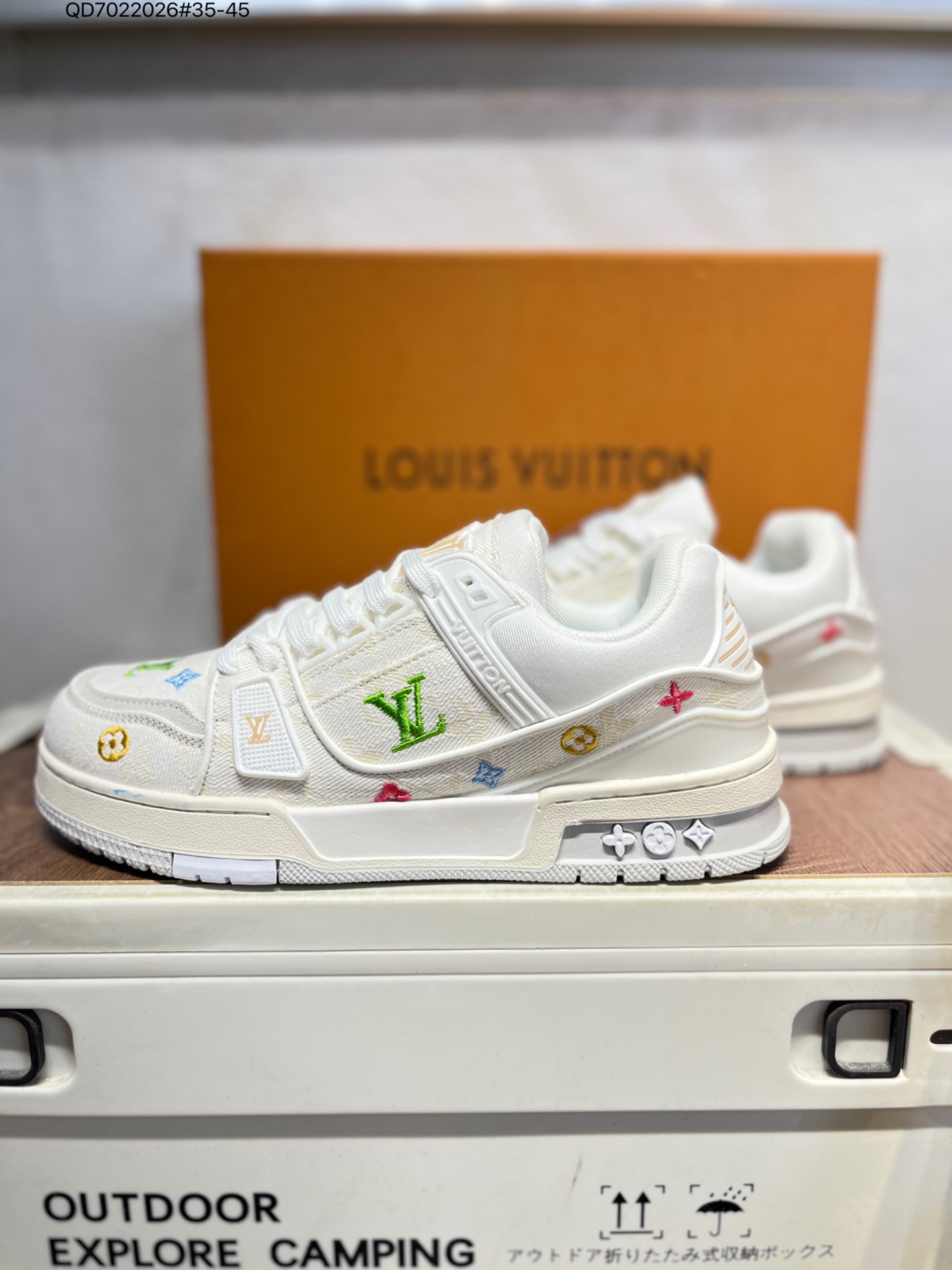 Louis Vuitton Trainer Sneakers White,Newest Colorways,Basketball Style Shoes 6 i1760975928790 1808 0 4