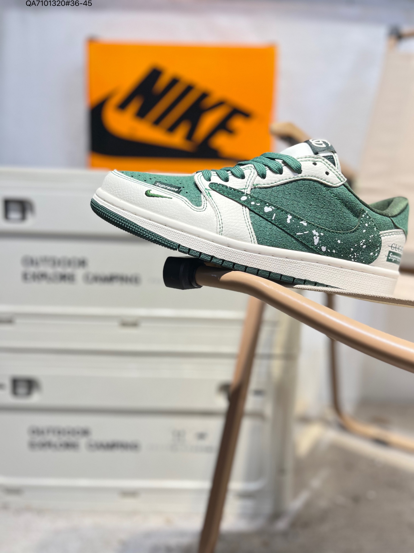 💰120
🈴️公司级头层皮❗️古驰 x 乔丹Air Jordan 1 Low AJ1低帮系列篮球鞋 官方同步配色 原装级产物  
#拒绝公底 立体鞋型 细节完美 高清洁度JW1188 QA7101320#36-45