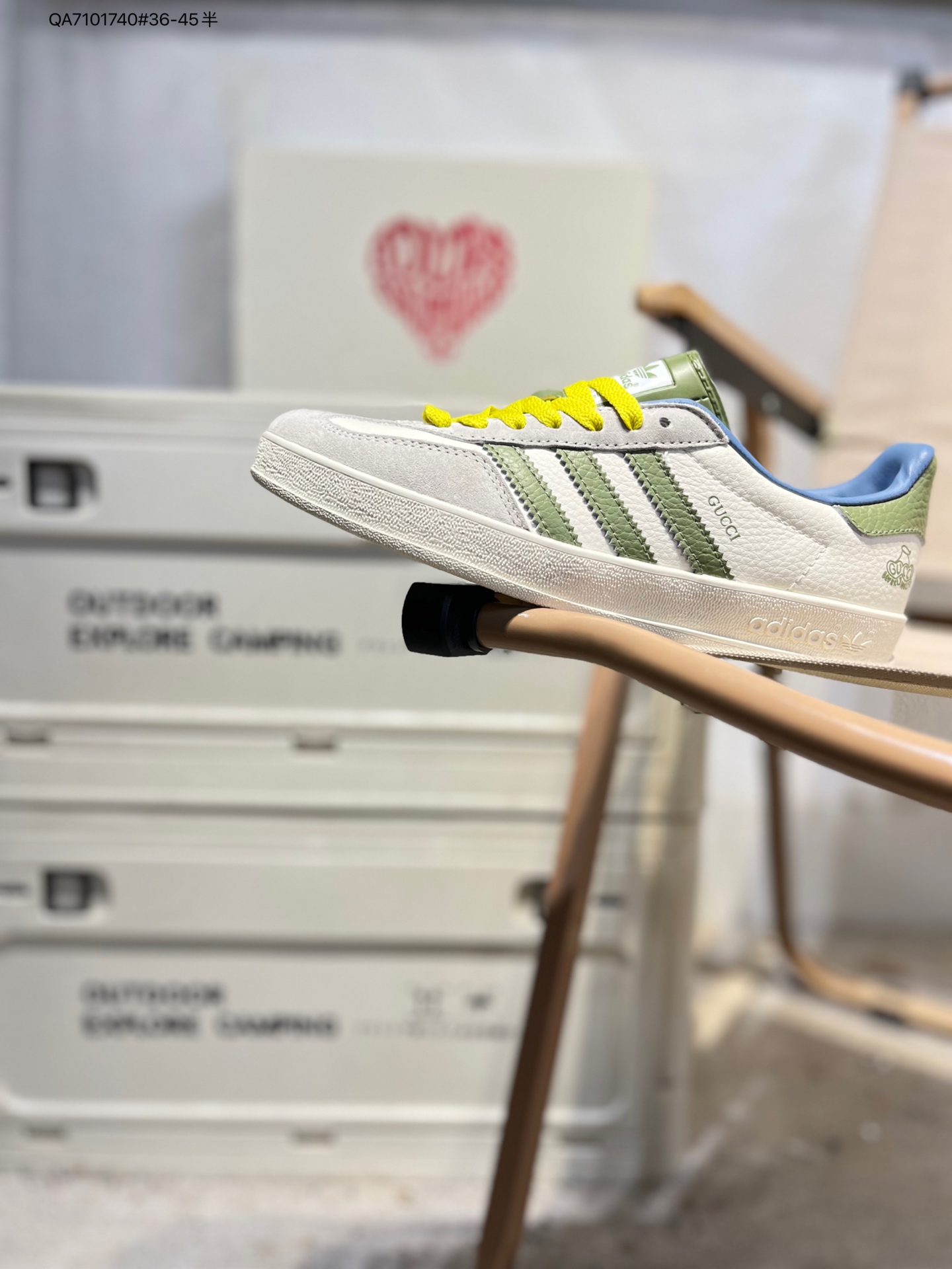 💰120 🈴️古驰 x 阿迪达斯三叶草Adidas Originals Samba Vegan OG”SPD“桑巴舞系列绅士德训足球风百搭低帮休闲运动板鞋DD6607 QA7101740#36-45半