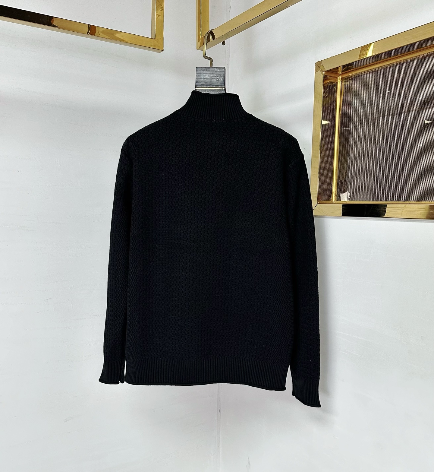 BBR 2025SS秋冬新款半开衫开衫毛衣，专柜同步发售，采用羊毛混纺针织衫毛衣，经典格子飞马刺绣log