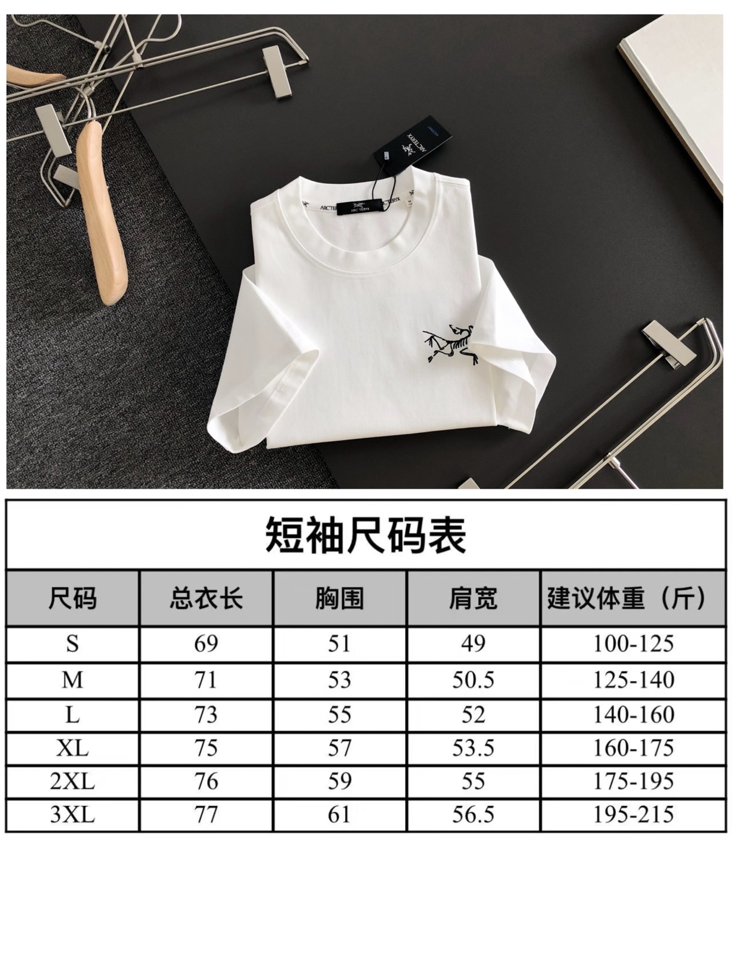 ARC  2026SS早春新款手绘圆领T恤，定织定染天丝纯棉克重洗水面料，做工精细。男女同款宽松落肩版型，时尚大气。尺码