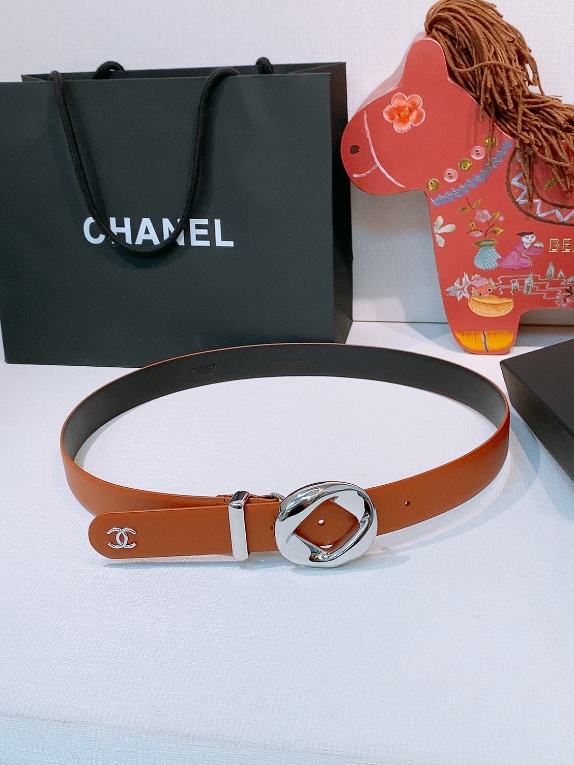 Chanel 宽度：𝟯 𝟬𝗰𝗺 香奈儿 CHANEL « 配全套 原包装 » 代购级 开模高端定制皮料五金
