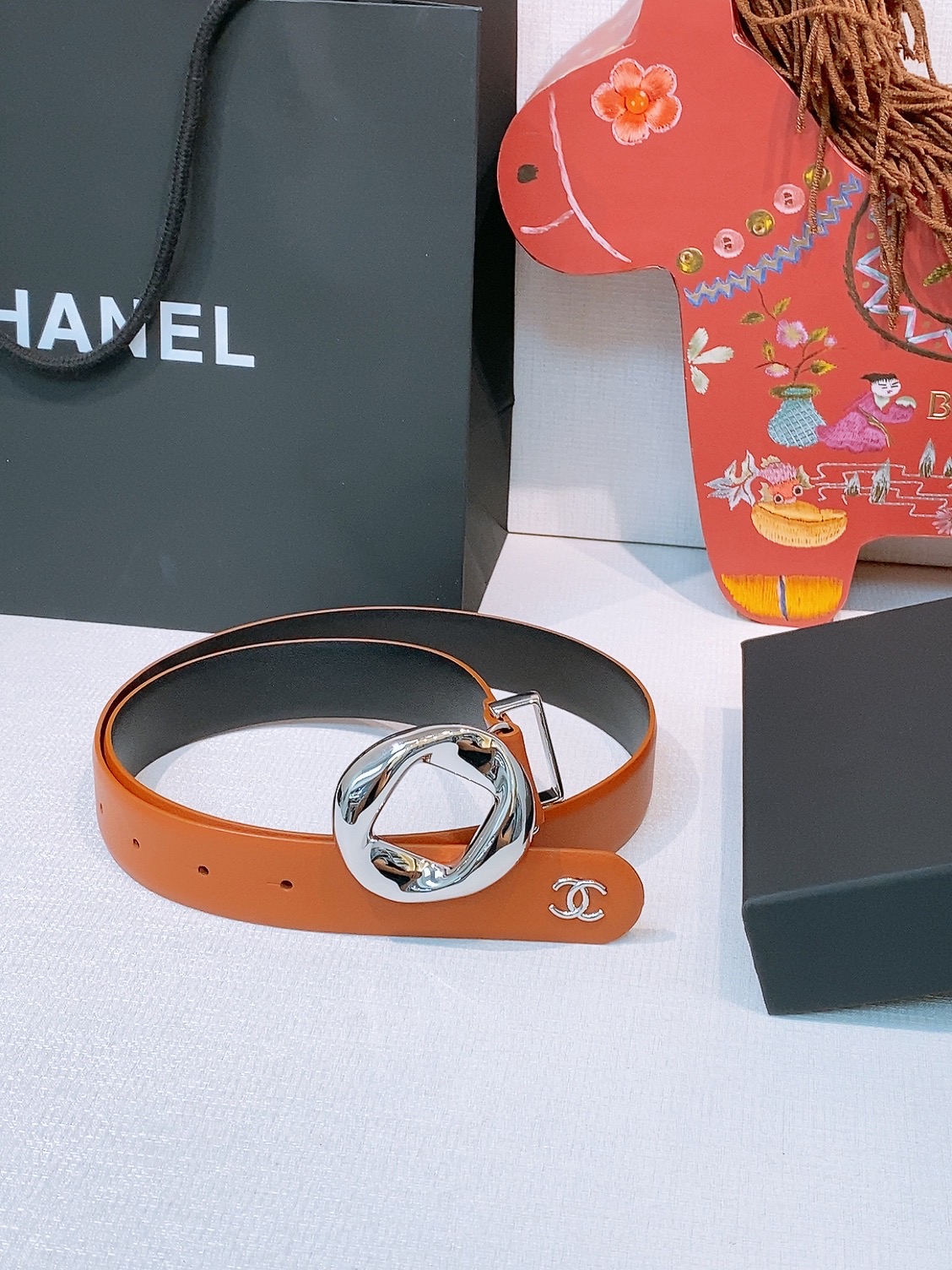 Chanel 宽度：𝟯 𝟬𝗰𝗺 香奈儿 CHANEL « 配全套 原包装 » 代购级 开模高端定制皮料五金