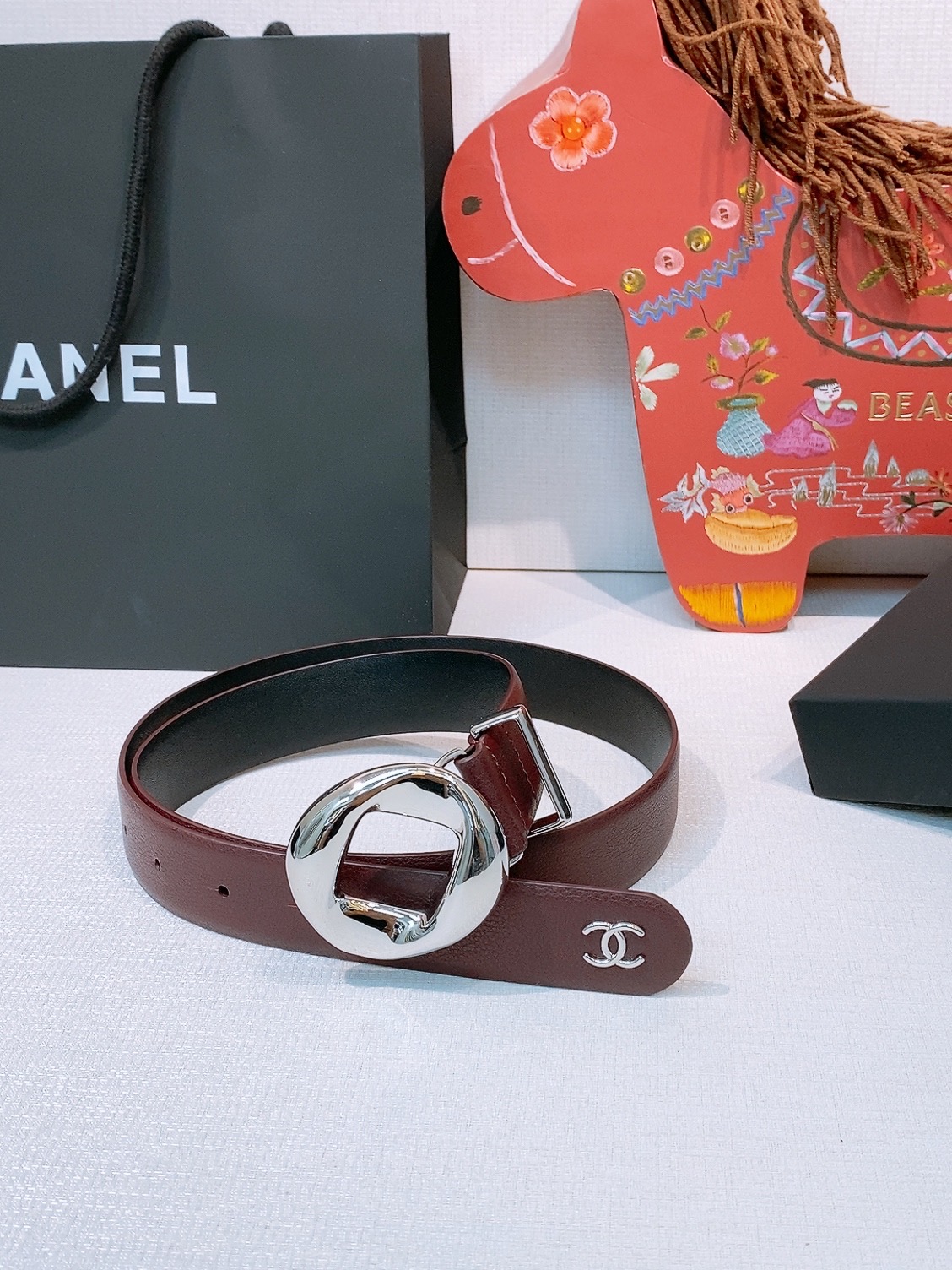 Chanel 宽度：𝟯 𝟬𝗰𝗺 香奈儿 CHANEL « 配全套 原包装 » 代购级 开模高端定制皮料五金