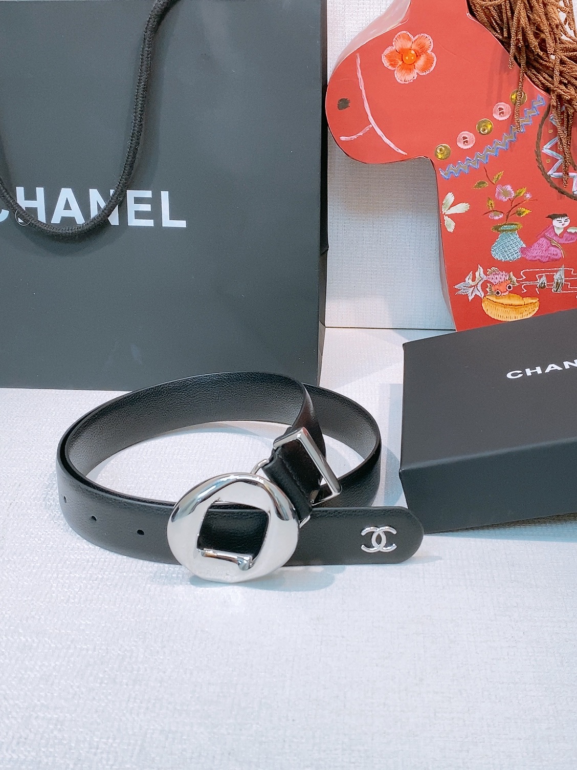Chanel 宽度：𝟯 𝟬𝗰𝗺 香奈儿 CHANEL « 配全套 原包装 » 代购级 开模高端定制皮料五金