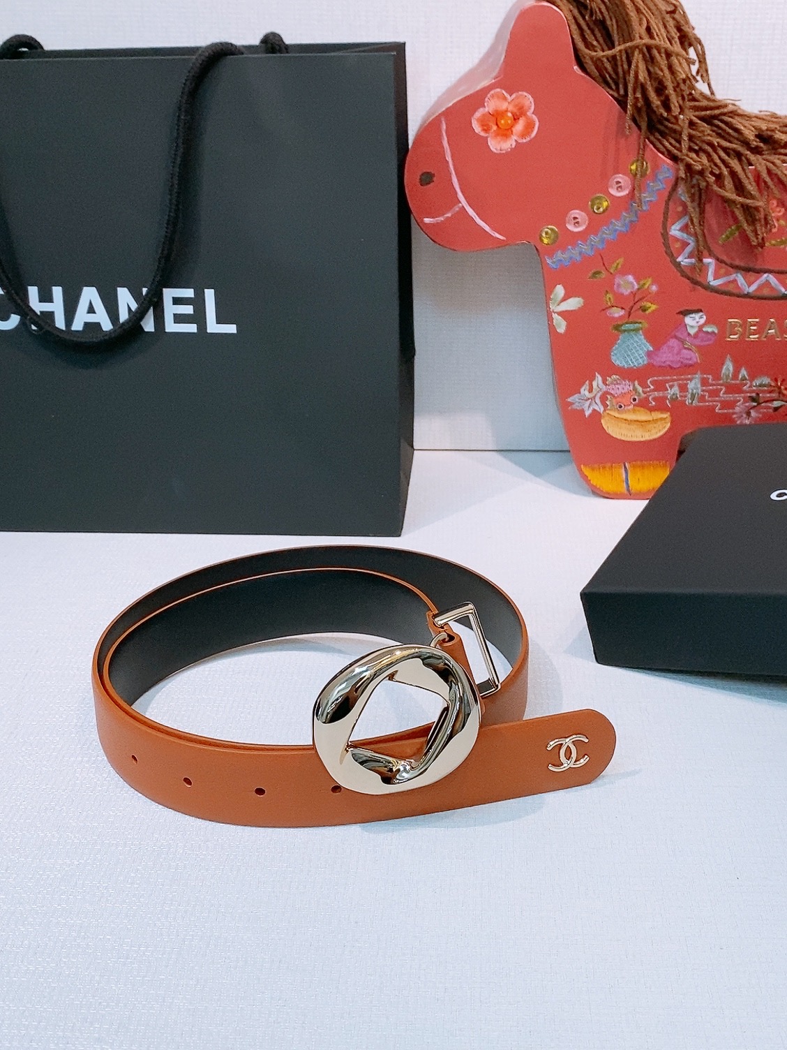 Chanel 宽度：𝟯 𝟬𝗰𝗺 香奈儿 CHANEL « 配全套 原包装 » 代购级 开模高端定制皮料五金