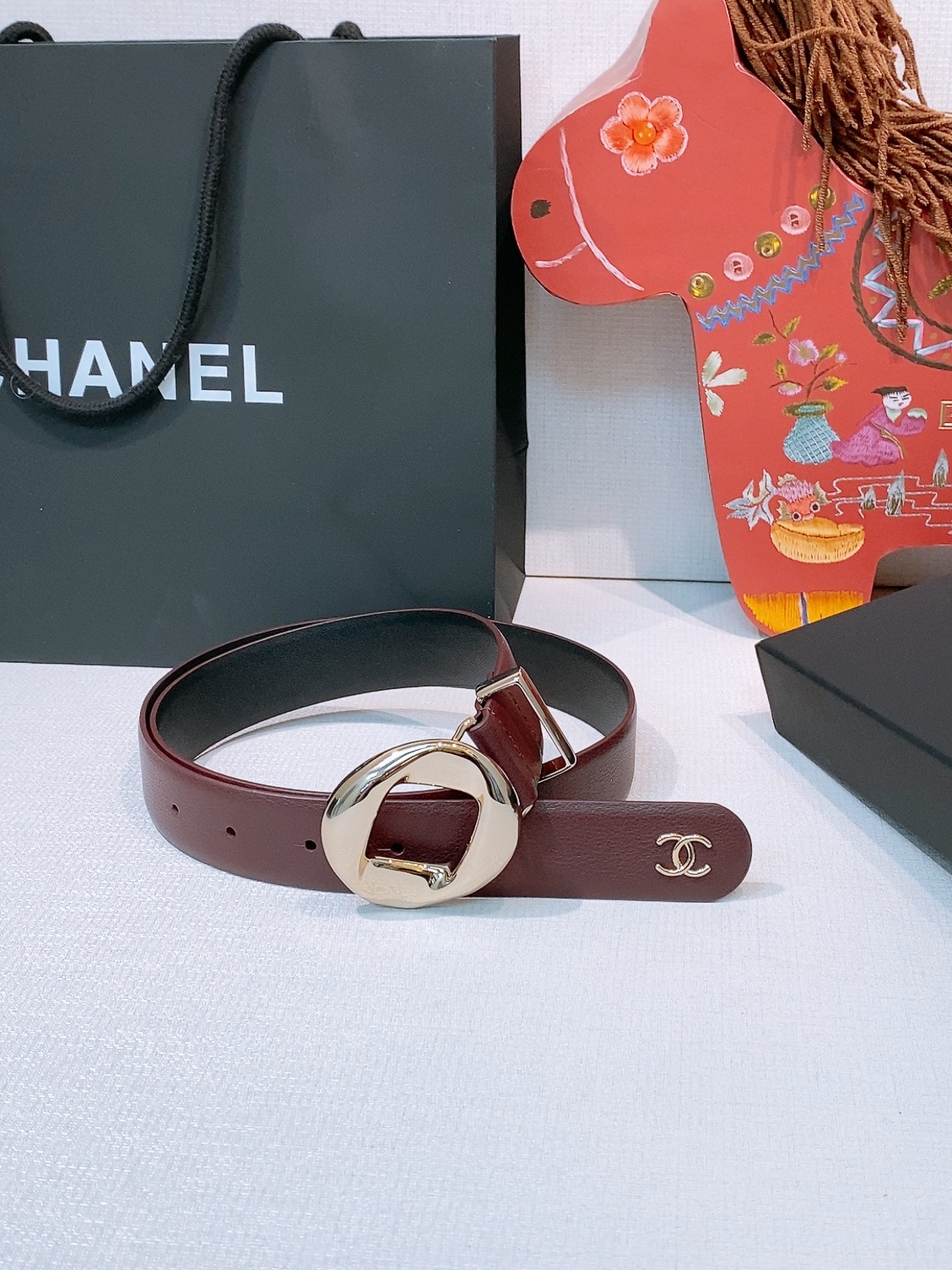 Chanel 宽度：𝟯 𝟬𝗰𝗺 香奈儿 CHANEL « 配全套 原包装 » 代购级 开模高端定制皮料五金