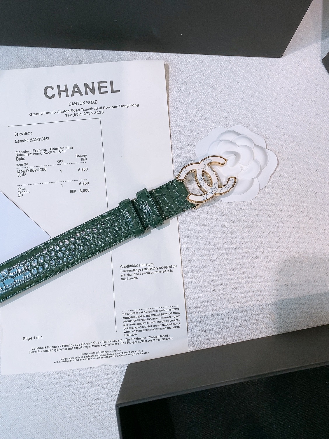 Chanel 宽度：𝟯 𝟬𝗰𝗺 香奈儿 CHANEL « 配全套 原包装 » 𝟐𝟔新款认图最新钢印 进口 小牛皮鳄鱼纹/+纯铜扣 开模对版正货钢印 细节完美一致