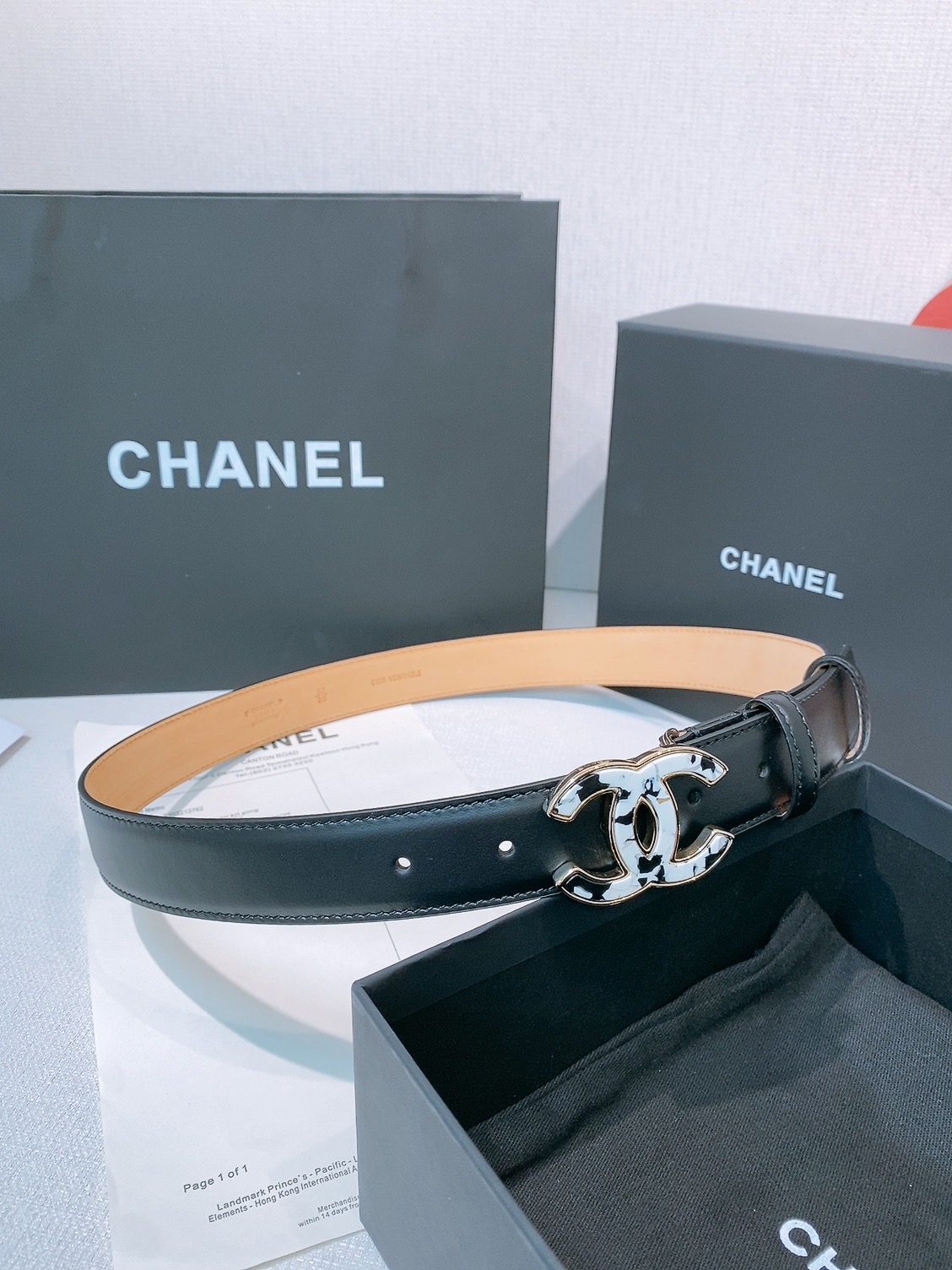 Chanel 宽度：𝟯 𝟬𝗰𝗺 香奈儿 CHANEL « 配全套 原包装 » 𝟐𝟔新款认图最新钢印 进口 小牛皮+纯铜扣 开模对版正货钢印 细节完美一致