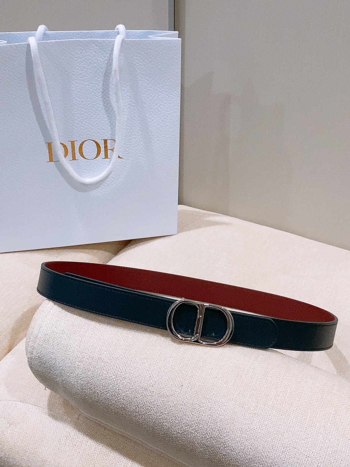 -迪家✨ Montaigne Belt 25mm 进口小牛皮腰带(经典亮面CD搭扣款) 甄选小牛皮打造,侧边手工编织工艺 -迪家✨ Montaigne Belt 25mm 进口小牛皮腰带(经典亮面CD搭扣款) 甄选小牛皮打造,侧边手工编织工艺