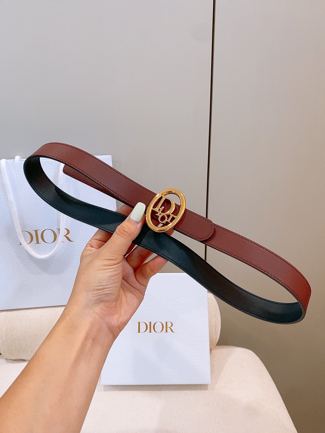 -迪家✨ Montaigne Belt 25mm 进口小牛皮腰带(经典亮面CD搭扣款) 甄选小牛皮打造,侧边手工编织工艺 -迪家✨ Montaigne Belt 25mm 进口小牛皮腰带(经典亮面CD搭扣款) 甄选小牛皮打造,侧边手工编织工艺