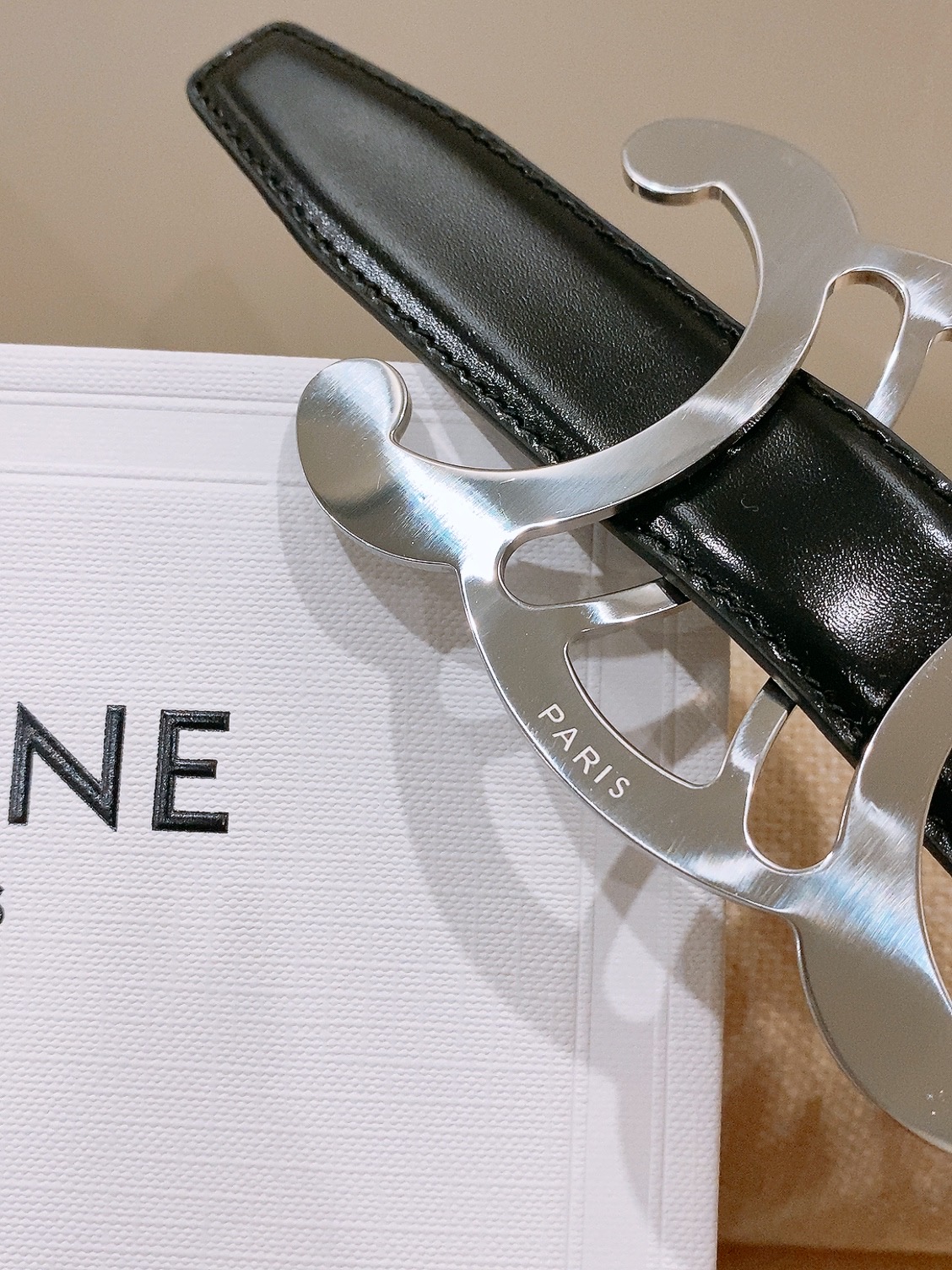 -Celine 中号25毫米 TRIOMPHE CORE BELT 25MM IN TAURILLON LEATHER -Celine 中号25毫米 TRIOMPHE CORE BELT 25MM IN TAURILLON LEATHER