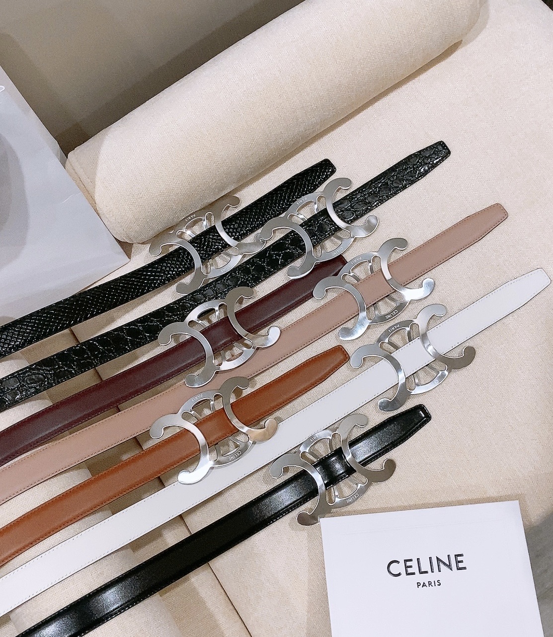 -银扣对比图🤩Celine 中号25毫米 TRIOMPHE CORE BELT 25MM IN TAURILLON LE -银扣对比图🤩Celine 中号25毫米 TRIOMPHE CORE BELT 25MM IN TAURILLON LE