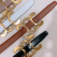 -Celine 中号25毫米 TRIOMPHE CORE BELT 25MM IN TAURILLON LEATHER -Celine 中号25毫米 TRIOMPHE CORE BELT 25MM IN TAURILLON LEATHER
