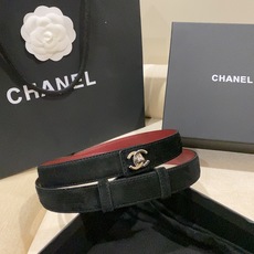 香家✨ Leather Belt 25mm 皮质腰带 麂皮效果小牛皮及金属,旋转双C金属转扣。适配连衣裙、西装、牛仔裤。 香家✨ Leather Belt 25mm 皮质腰带 麂皮效果小牛皮及金属,旋转双C金属转扣。适配连衣裙、西装、牛仔裤。