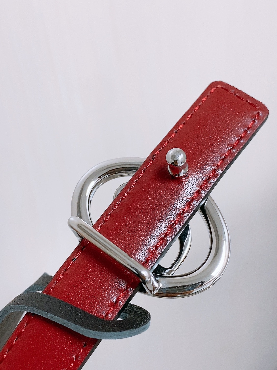 双面dior腰带 椭圆形扣子. 字母精致的镶有水钻 Reversible Dior Oblique Belt 进口光滑小