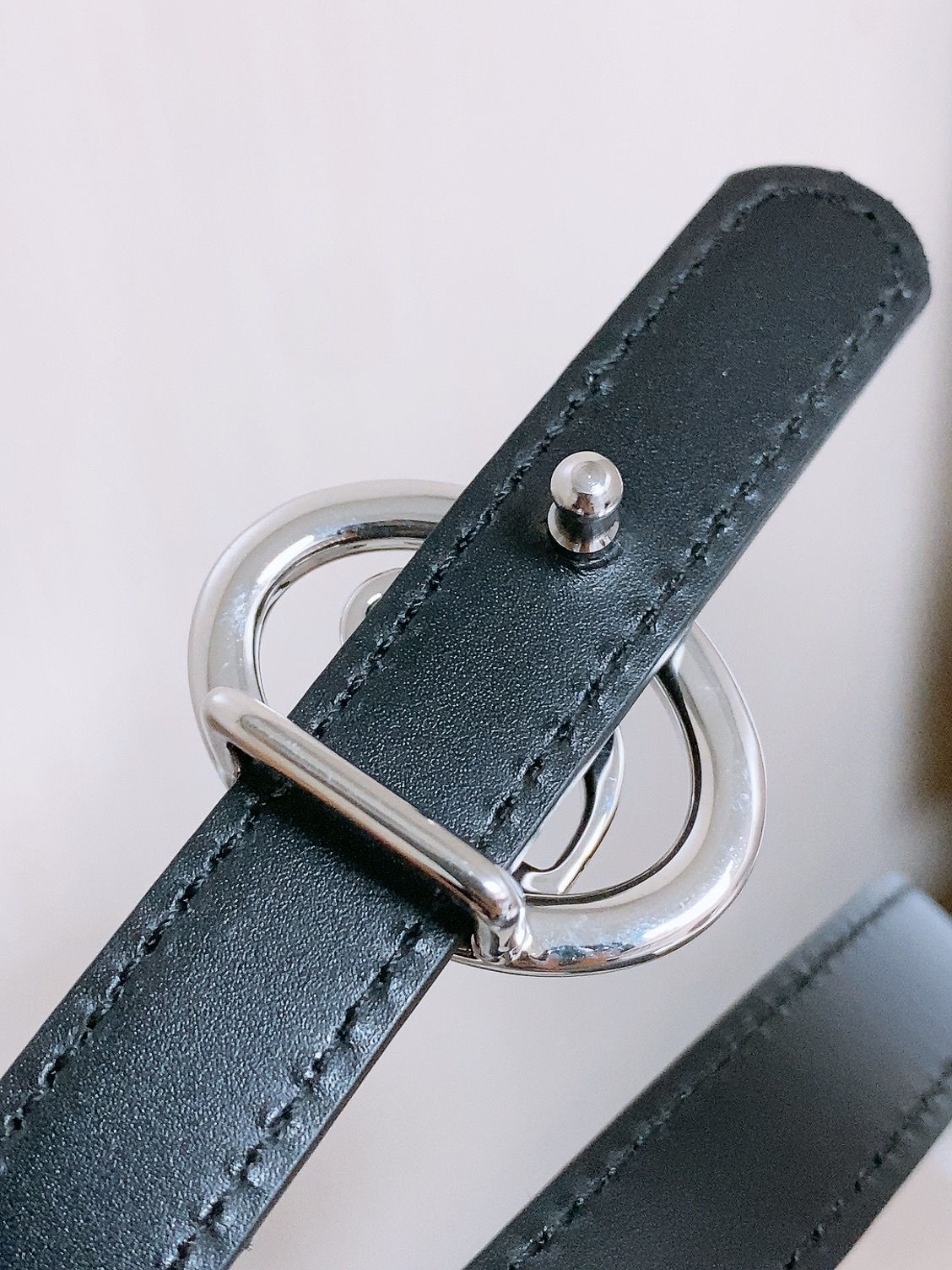 双面dior腰带 椭圆形扣子. 字母精致的镶有水钻 Reversible Dior Oblique Belt 进口光滑小