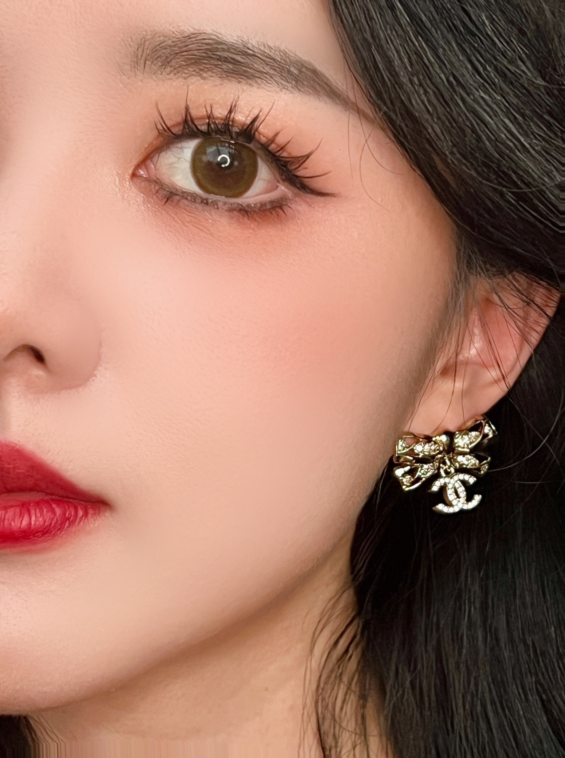 NO:631581,24B new bow earrings are so beautiful, Cardia high-end jewelry1986090924B新款蝴蝶结耳钉太好看啦,,卡迪亚高端饰品,Jewelry