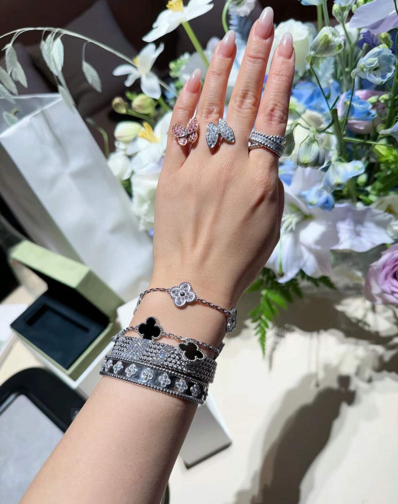 NO:631573,White gold double cross gold bead ring,ring,Cardia high-end jewelry19860909白金色双层交叉金珠戒指,,ring,卡迪亚高端饰品,Jewelry