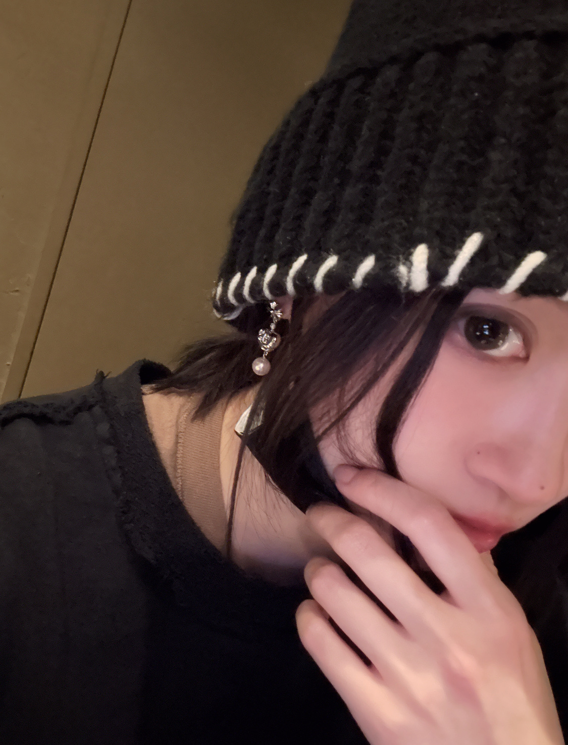 NO:635728,Guan Xiaotong and ab’s same chrome heart pearl earrings are so trendy, chrome hearts, Cartier high-end jewelry19860909关晓彤、ab同款克罗心珍珠耳钉 太潮了,,chrome hearts,卡迪亚高端饰品,Jewelry