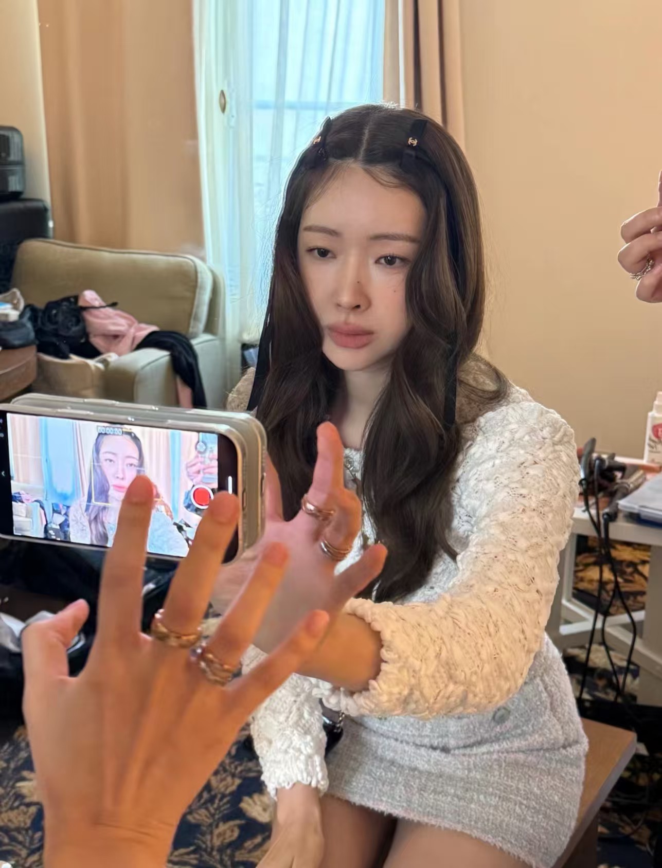 NO:632881,Long ribbon bow hairpin, very ballet girl style, hairpins, Cartier high-end jewelry19860909长款丝带蝴蝶结发夹 很有芭蕾少女气息,,hairpins,卡迪亚高端饰品,Jewelry