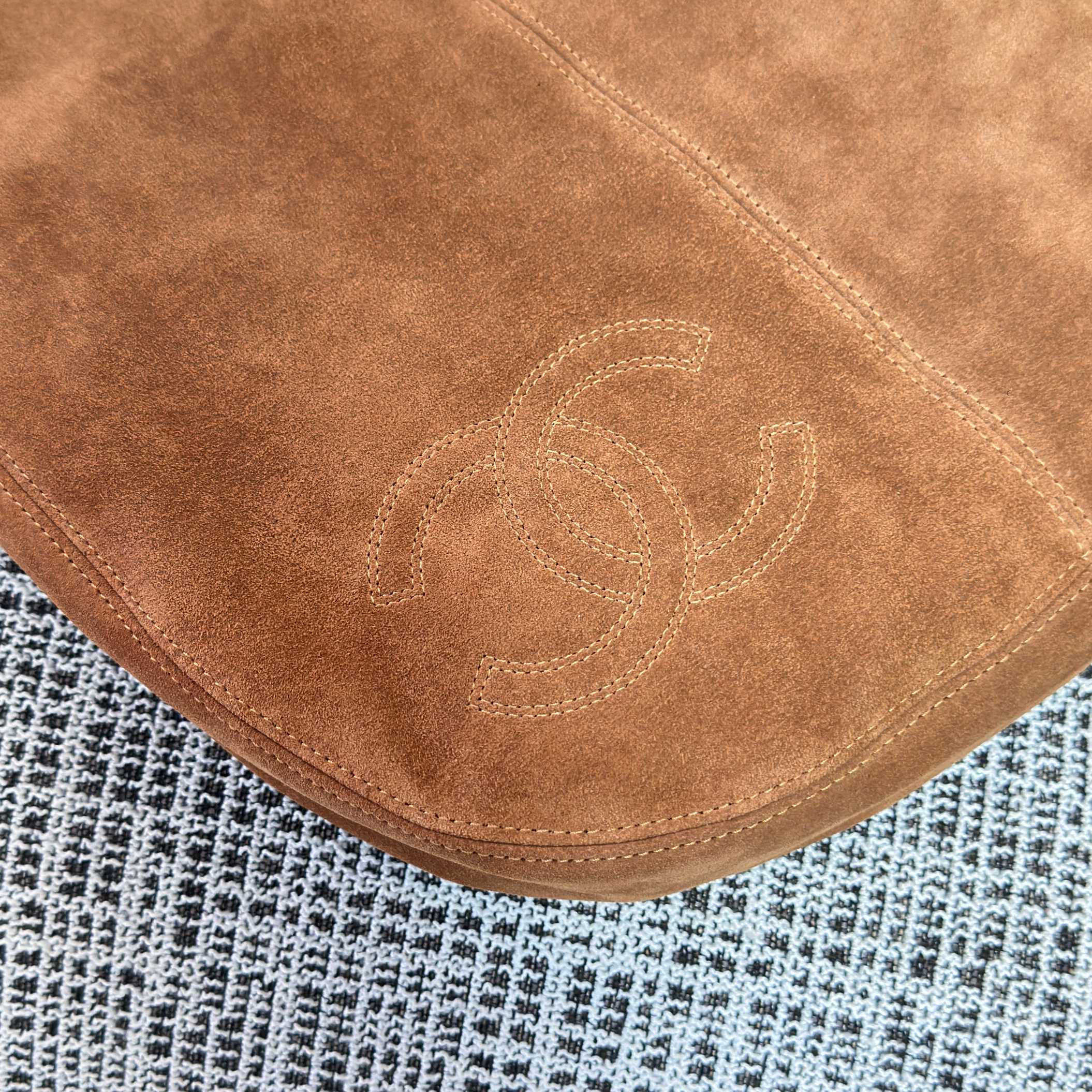 Chanel Suede Hobo Bag