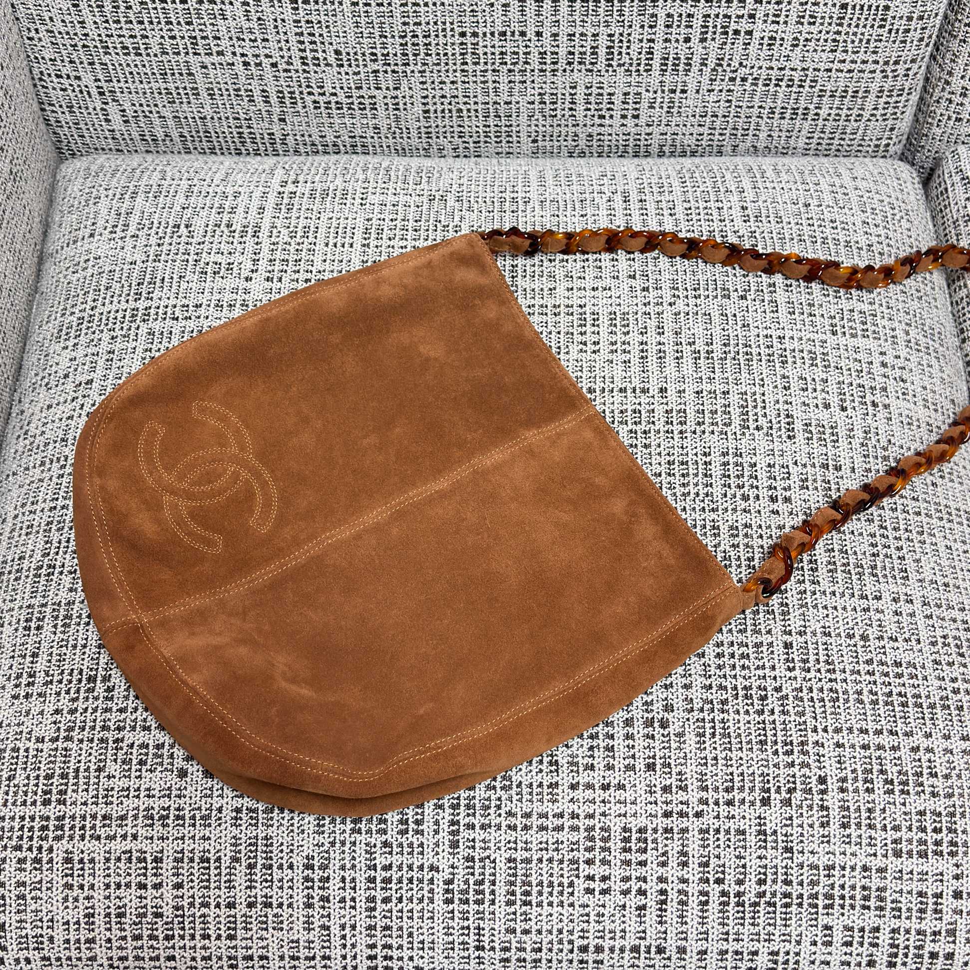 Chanel Suede Hobo Bag