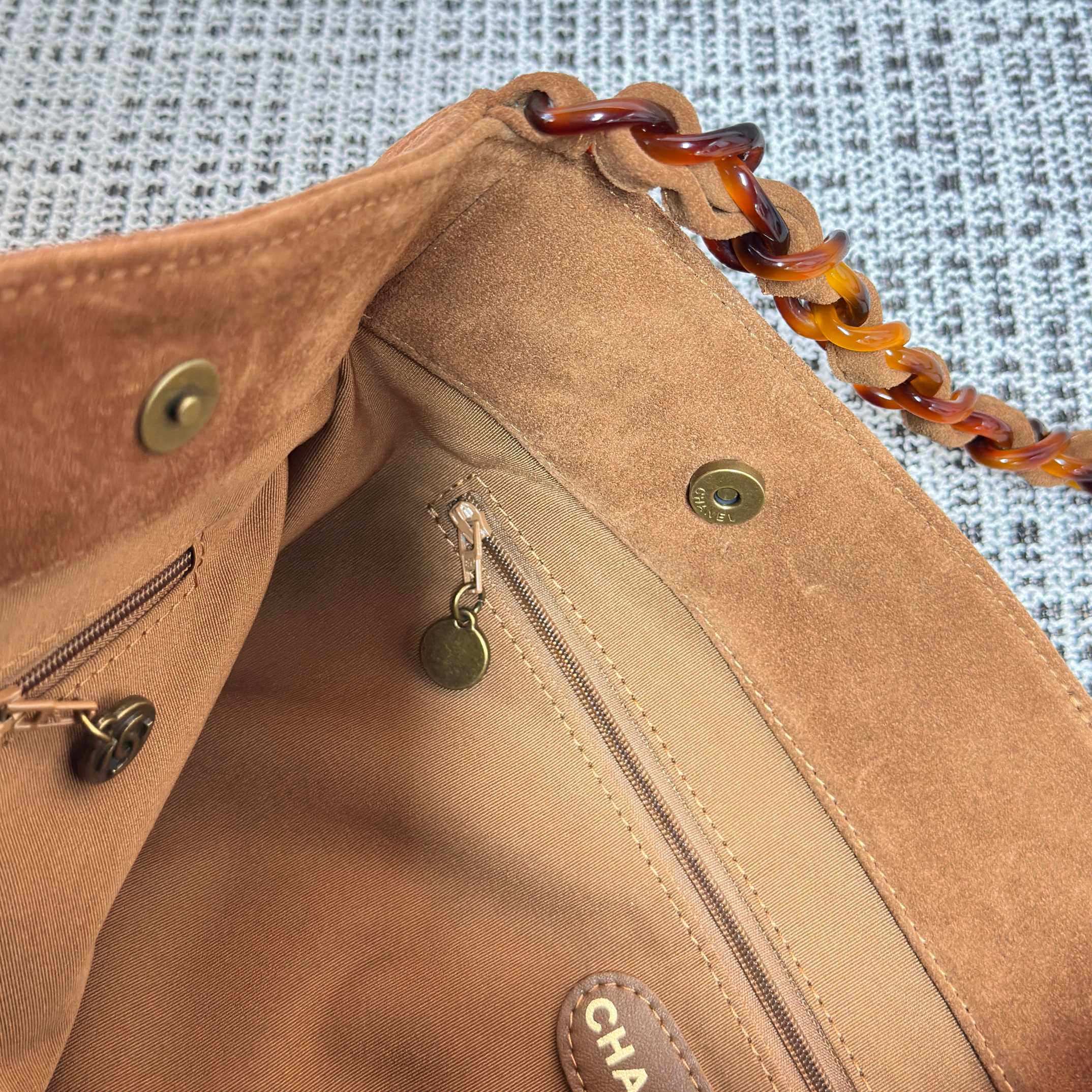 Chanel Suede Hobo Bag
