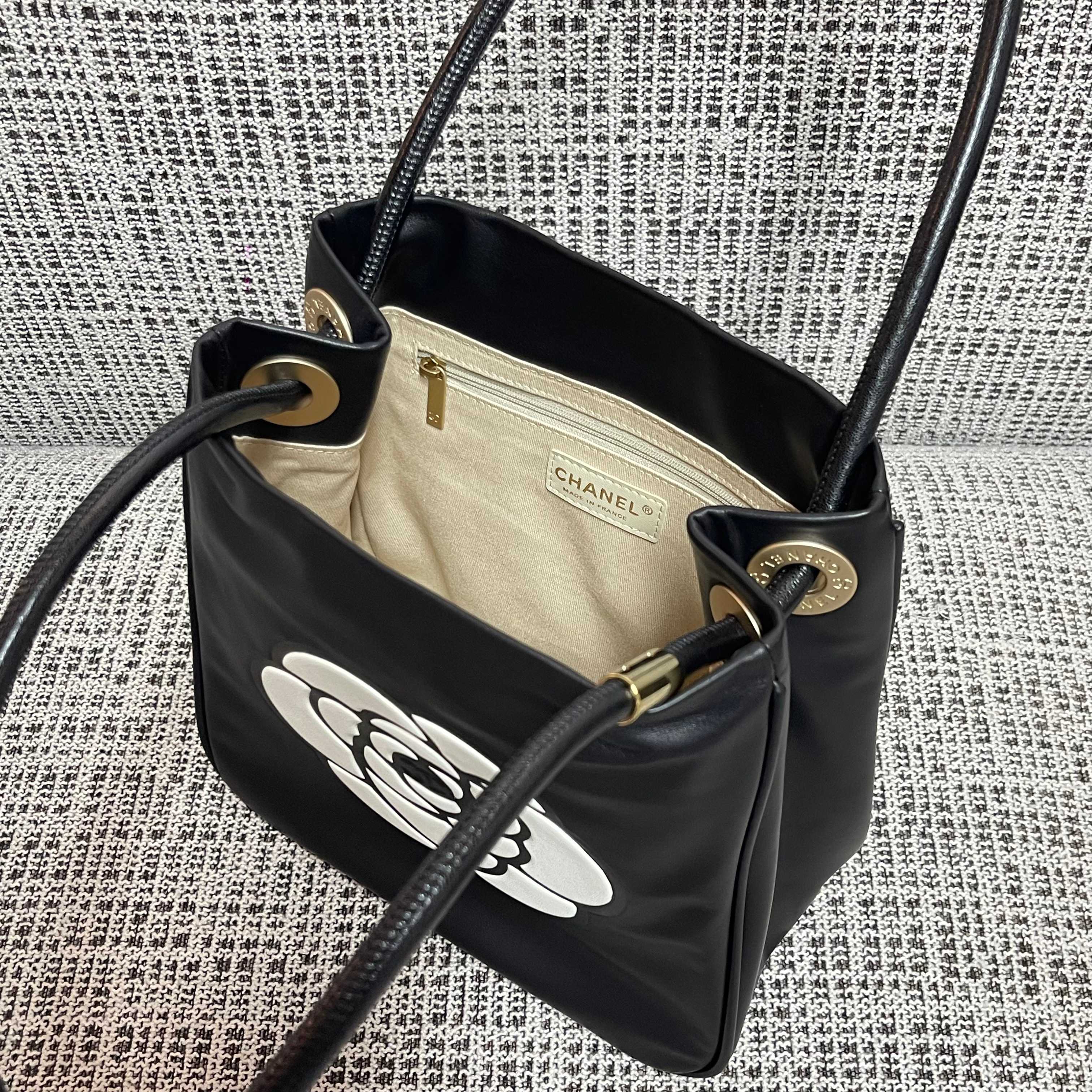Chanel Leather Mini Tote Bag