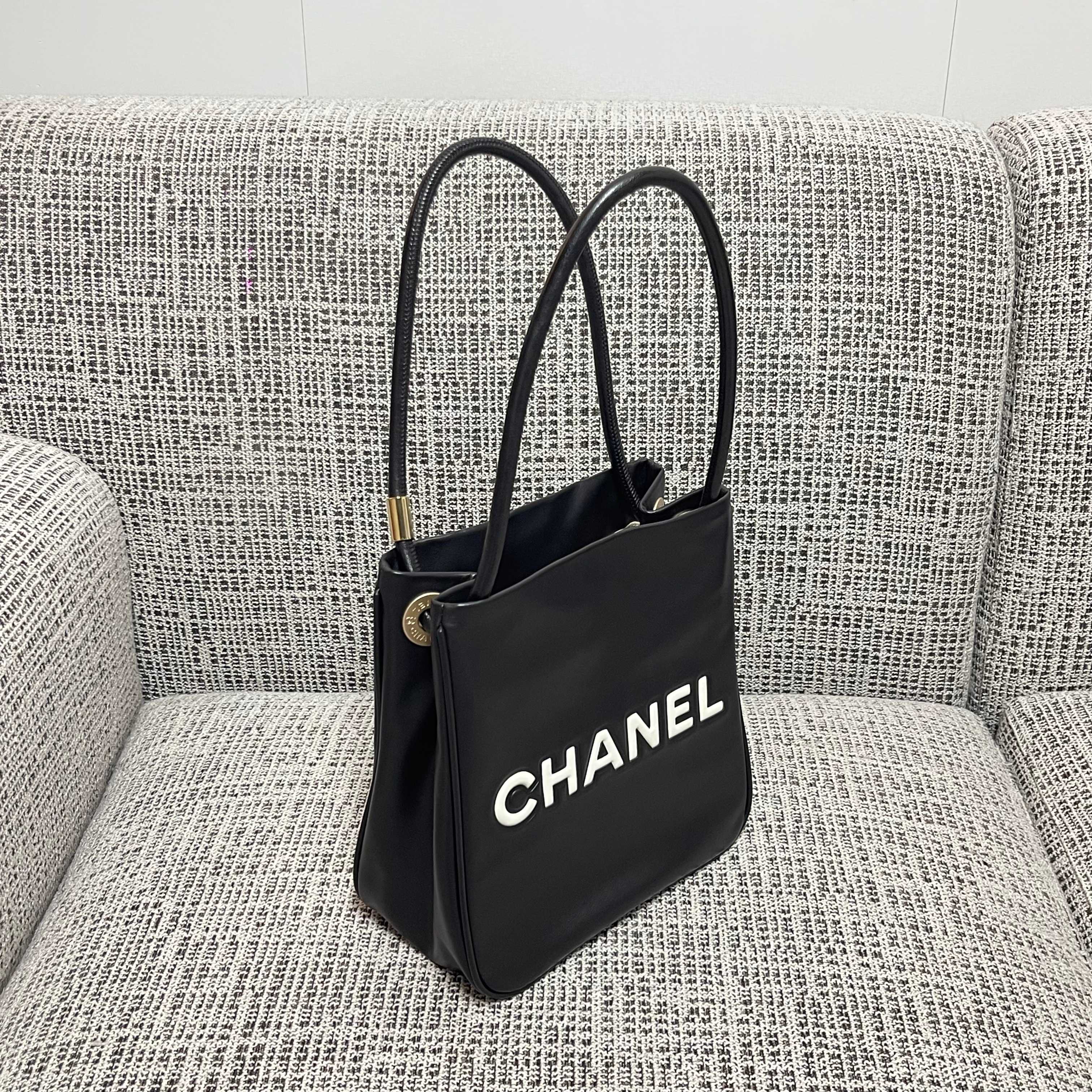 Chanel Leather Mini Tote Bag