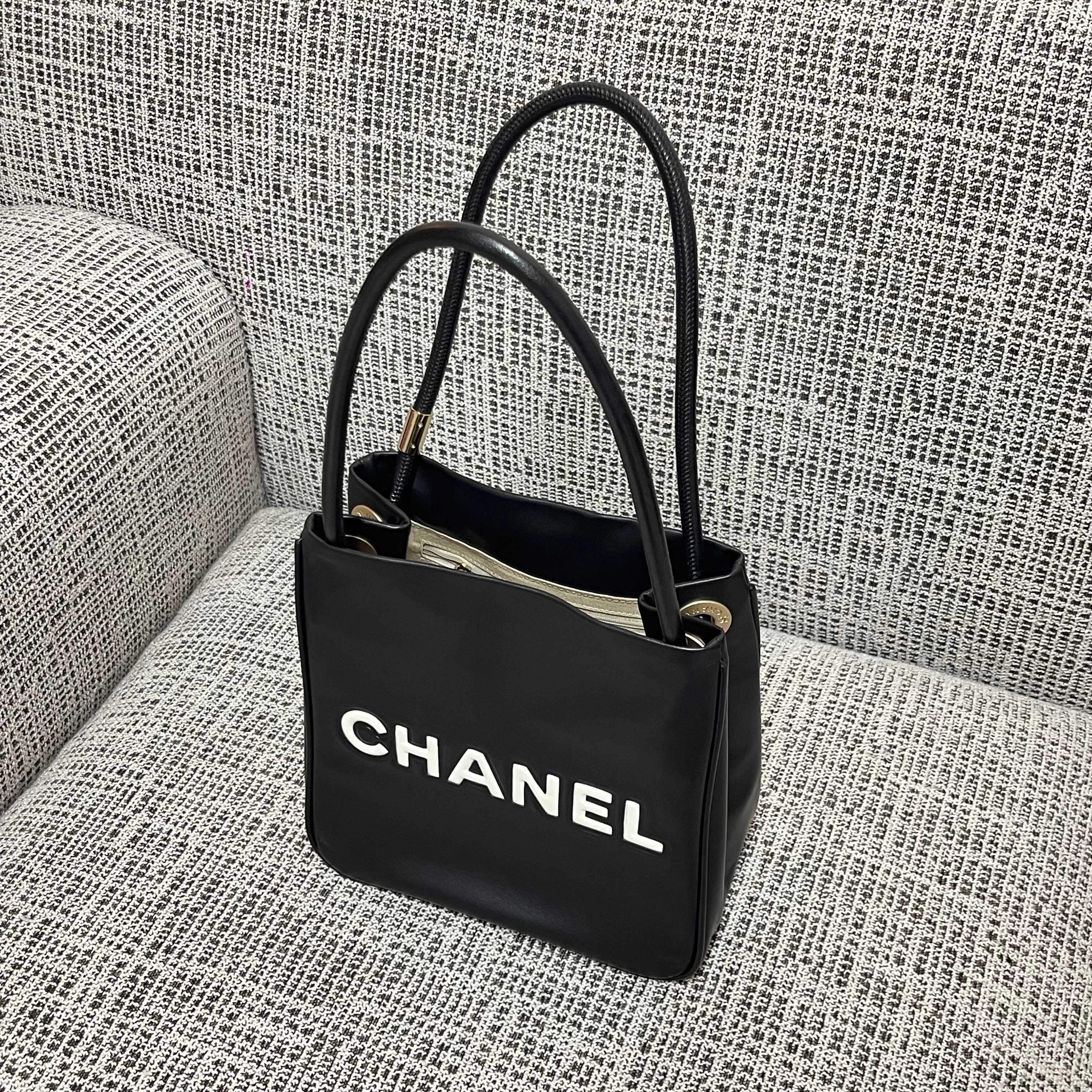 Chanel Leather Mini Tote Bag