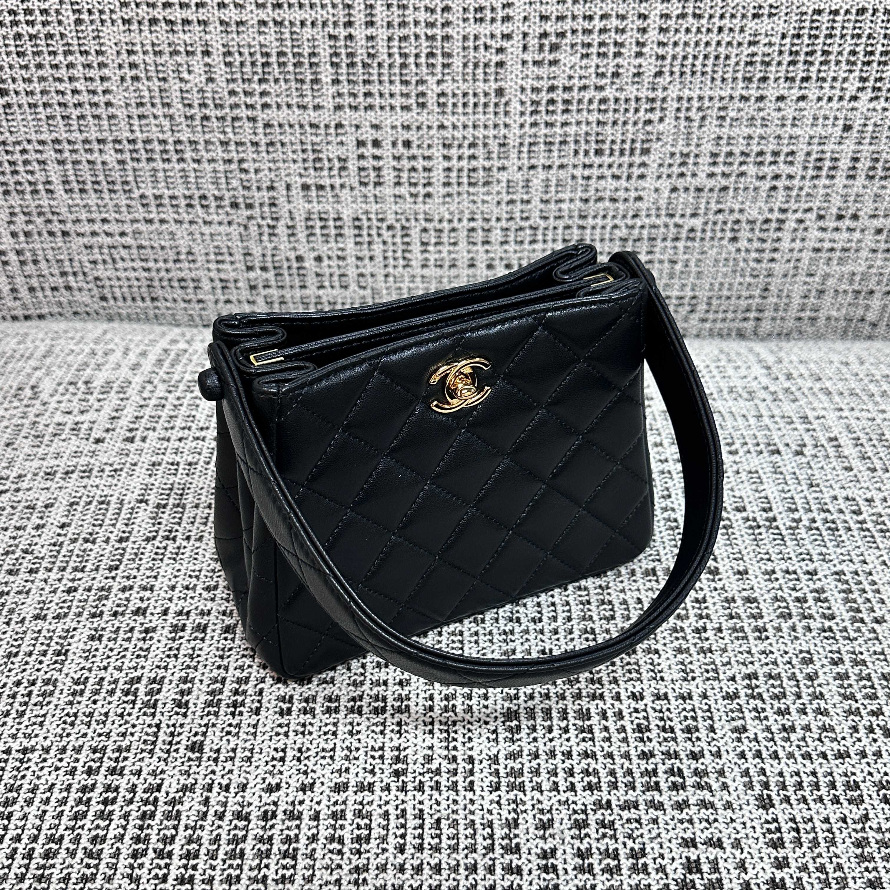 Chanel Vintage Twin Star Top Handle Bag