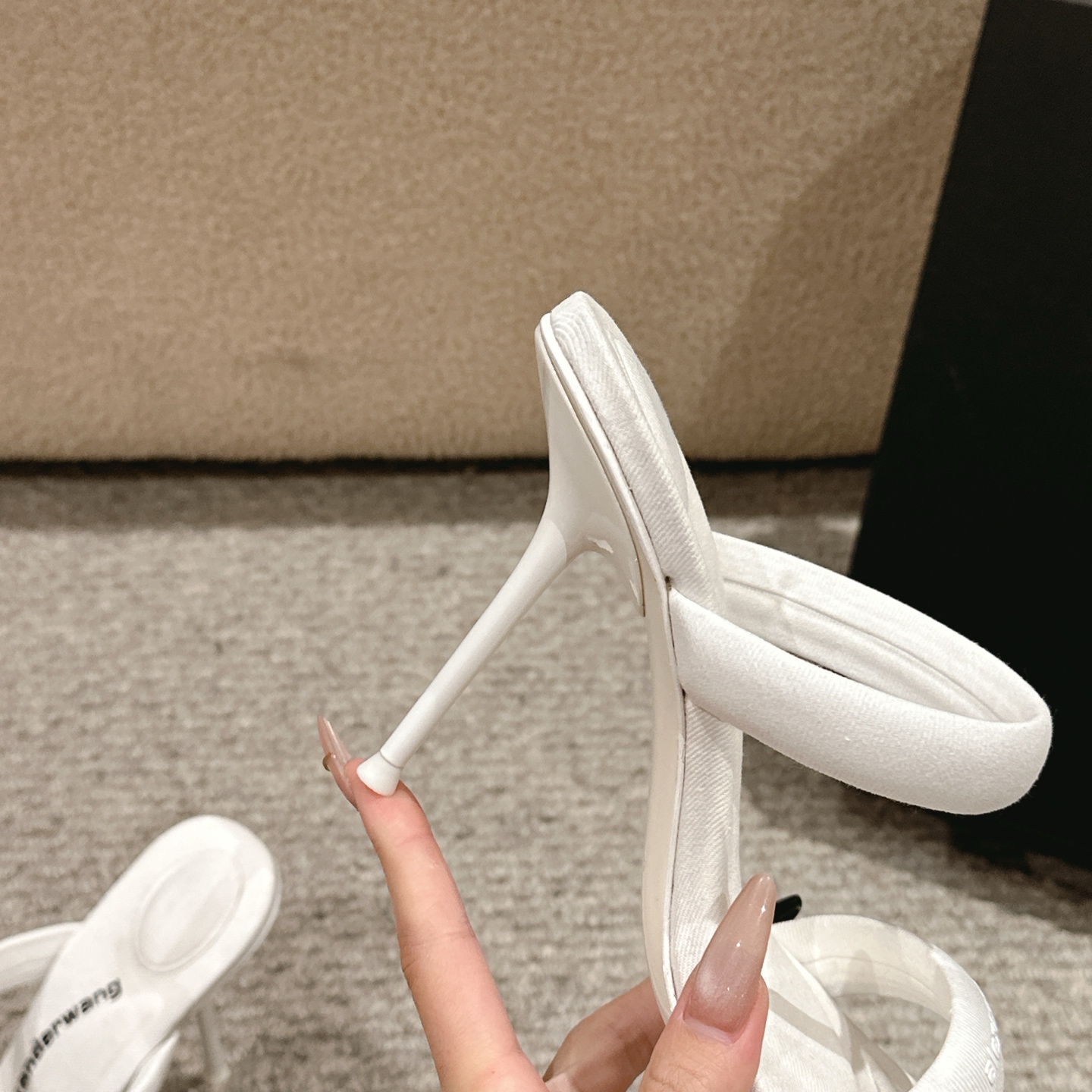 Luxury Alexander Wang Shoe Mats with Embolism Logo and Italian Imported Skin-Drink Base in Various Colors - 图片 6