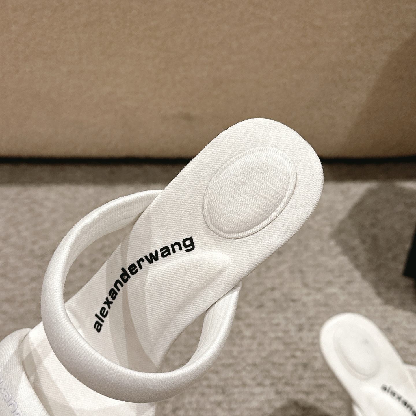 Luxury Alexander Wang Shoe Mats with Embolism Logo and Italian Imported Skin-Drink Base in Various Colors - 图片 5