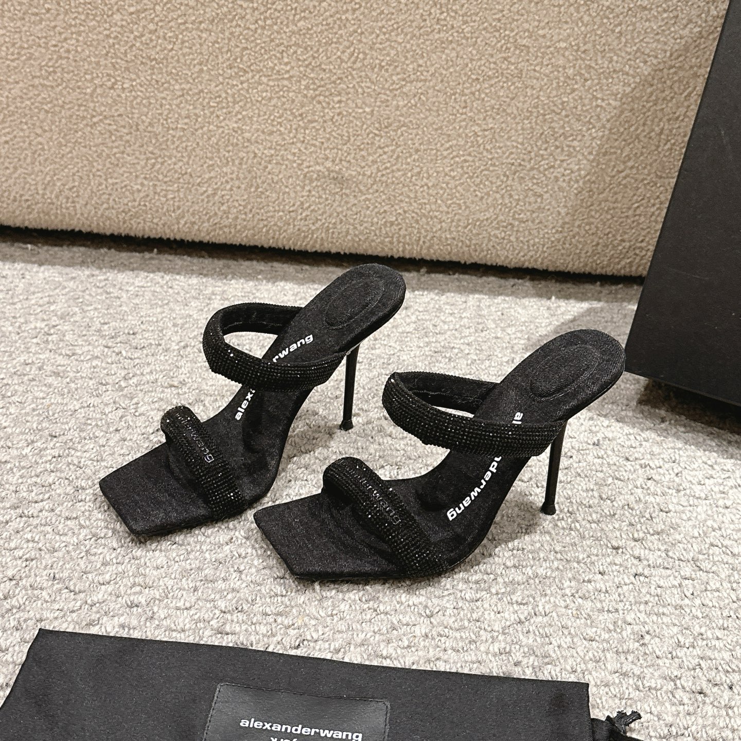 Luxury Alexander Wang Cowboy Cloth Shoes with Italian Leather Soles - 图片 4