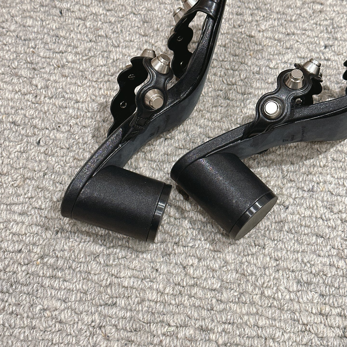 Luxury Alexander Wang Shoe Mats: Concussion, Massage, Embolism, Logo, Tidal Square, Metal (Size 35-39) - 图片 8