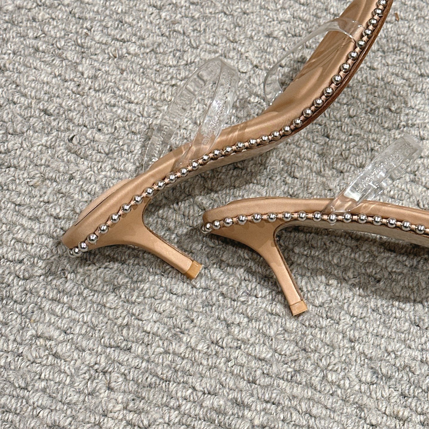 “Alexander Wang Luxury Shoe Mats: Sensory Massage, Embolism, Logo, Italian Sole, 3 Colors, 8cm High” - 图片 7