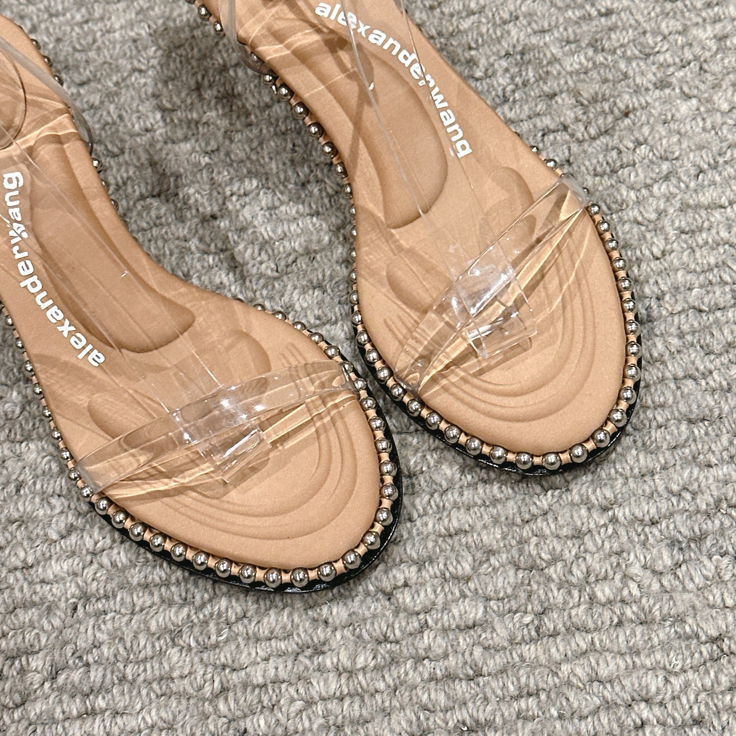 Luxury Alexander Wang Shoe Mats: High-Heel, Massage Tape, Italian Sole – Black, White, Almond - 图片 6